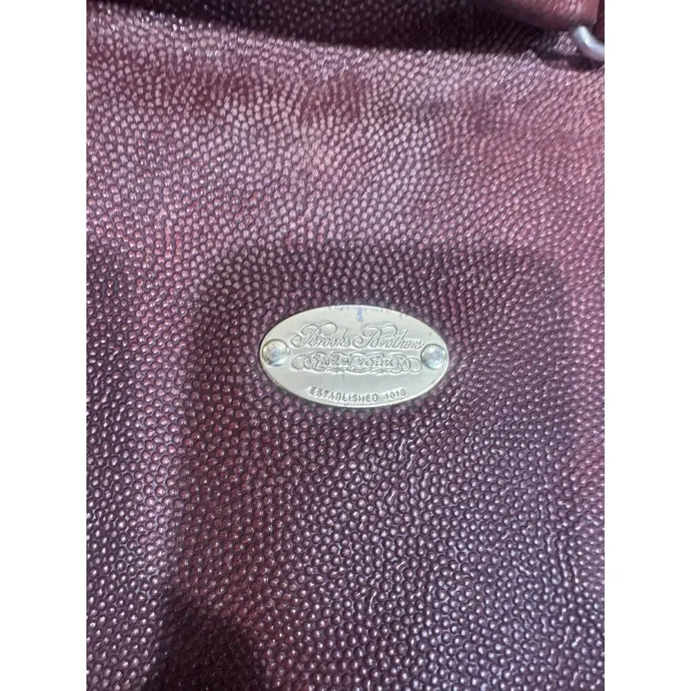 Vintage Brooks Brothers leather messenger bag